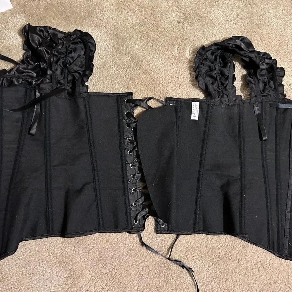 Black corset size M